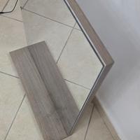 specchio bagno con mensola