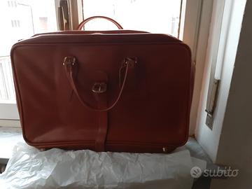 VINTAGE: 2 valige in cuoio anni '60
