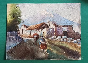 Acquerello originale dal Perù 