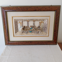 Opera D'Arte Ultima Cena Quadro Antiquariato