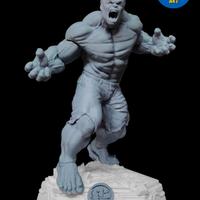 Hulk Marvel statua resina stampa 3d