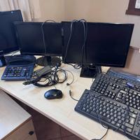 Materiale ufficio: monitor, stampante, calcolatric