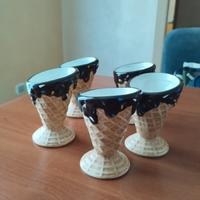 Coppette a forma di cono gelato