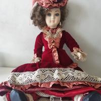Vintage bambola In Porcellana Anni 80 snodabile 
