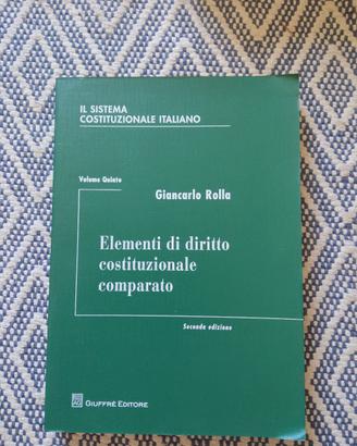 Libro elementi di diritto costituzionale comparato