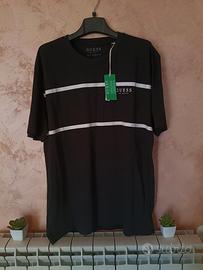 T-shirt uomo nera originale firmata Guess - NUOVA
