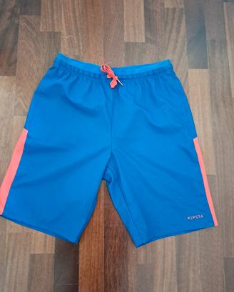 Pantaloni corti shorts blu kipsta 14-15 anni 
