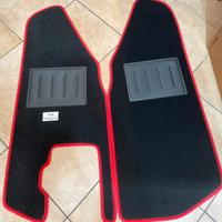 ASC tappetini Ape Piaggio 50 bordo rosso Kit 2pz