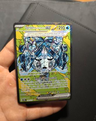 Carta Pokemon Ogerpon maschera pozzo ex PRE 152