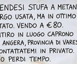 STUFA A METANO ARGO