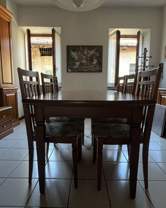 Tavolo allungabile in legno classico (180-225 cm)