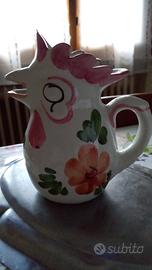 caraffa ceramica dipinta a mano