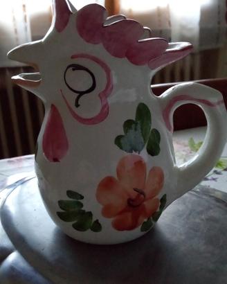 caraffa ceramica dipinta a mano
