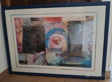 Quadro astratto "Debut I" Eric Waugh con cornice.