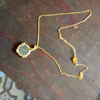 collana in argento e oro 18k