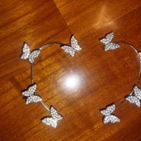 Orecchini farfalle senza buco