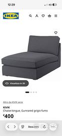 Chaise longue ikea Kivik