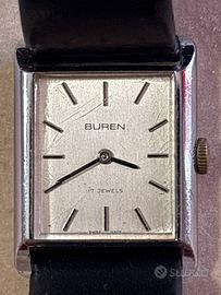 Orologio vintage BUREN - Tank 17 jewel meccanico