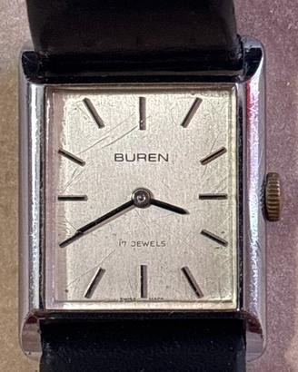 Orologio vintage BUREN - Tank 17 jewel meccanico
