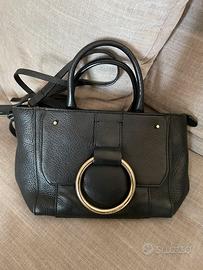 Borsa donna in pelle nera Coccinelle originale