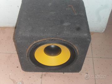 cassa diffusore per auto amplificata subwoofer