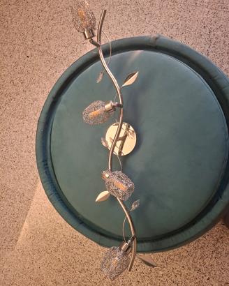 Lampadario a led a barra ondulata