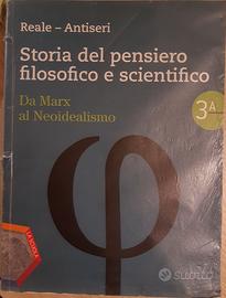 STORIA DEL PENSIERO FILOSOFICO E SCIENTIFICO 3A-3B