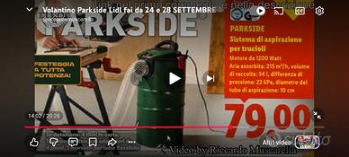aspirapolvere x  trucioli di legno parksider