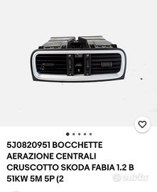 Bocchette aerazione centrale cruscotto