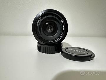 Obiettivo grandangolare Minolta 24mm f/2.8 MD 49mm