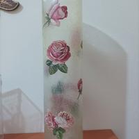 vaso decorativo in decoupage 