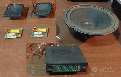 Equalizzatore, Woofer 10", Tweeter Piezo