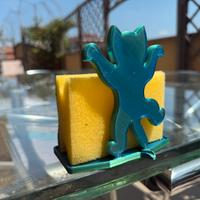 Portaspugne cucina in 3D – Gatto arrampicatore