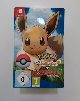 Pokémon let's go eevee + pokeball plus 