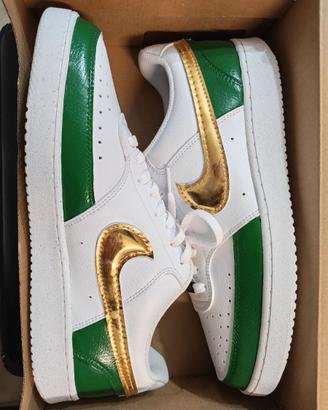 Nike Court Vision Low Custom Oro Uomo Customized