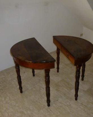 Tavolo rotondo in noce