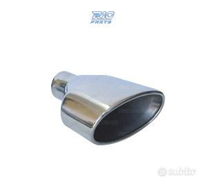 TERMINALE SCARICO OVALE IN ACCIAIO INOX TIPO RS4 C