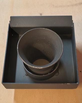 bracere stufa pellet cadel mcz con griglia inox 