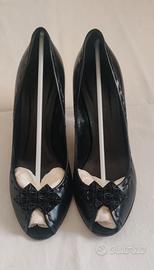 Scarpa Bottega Veneta pelle intrecciata col. cacao
