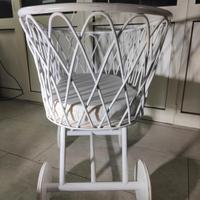  culletta neonati vimini bianco misure 100x 57 x87