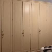 Armadio in legno 8 ante beige