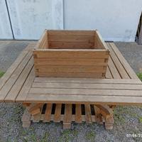 fioriera da esterno/ interno con seduta 