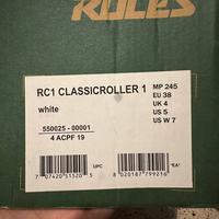 Pattini a 4 rotelle (classicroller RC1) bianchi