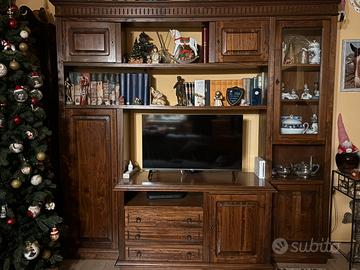 Libreria con vano tv