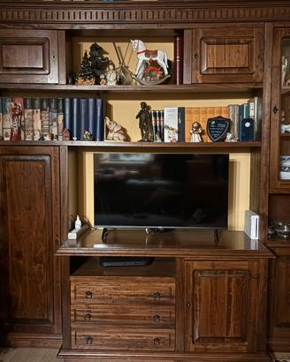 Libreria con vano tv