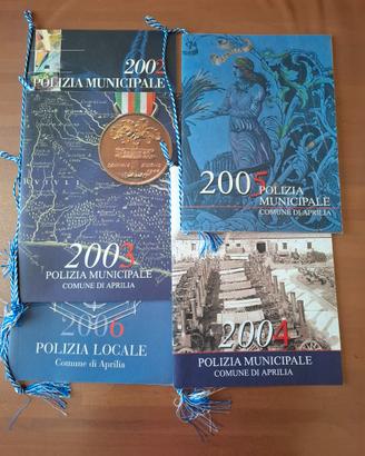 LOTT0 5 CALENDARI POLIZIA MUNICIP. COM. DI APRILIA
