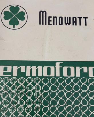 Termoforo Menowatt anni ‘60