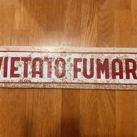 cartello antico vietato fumare