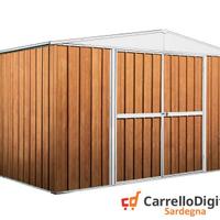 Box in lamiera di Acciaio 360x260cm fin legno