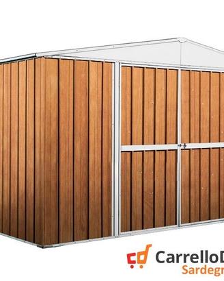Box in lamiera di Acciaio 360x260cm fin legno